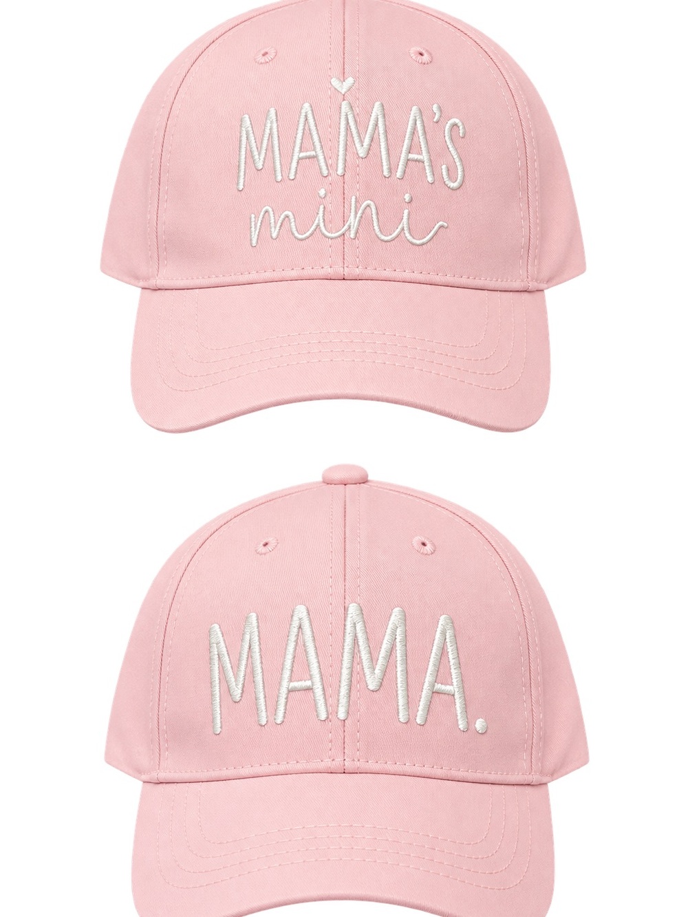 NWT Baby Essentials  "MAMA"  & Mama’s Mini Embroidered  Caps